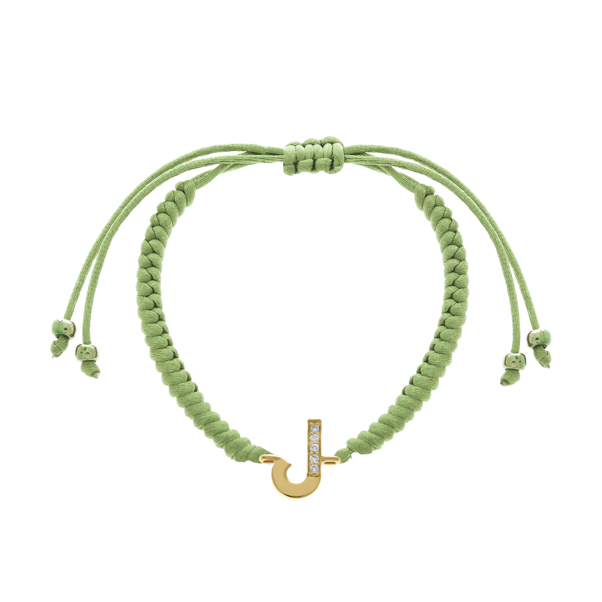 Arabic Initial Letter Diamond Bracelet