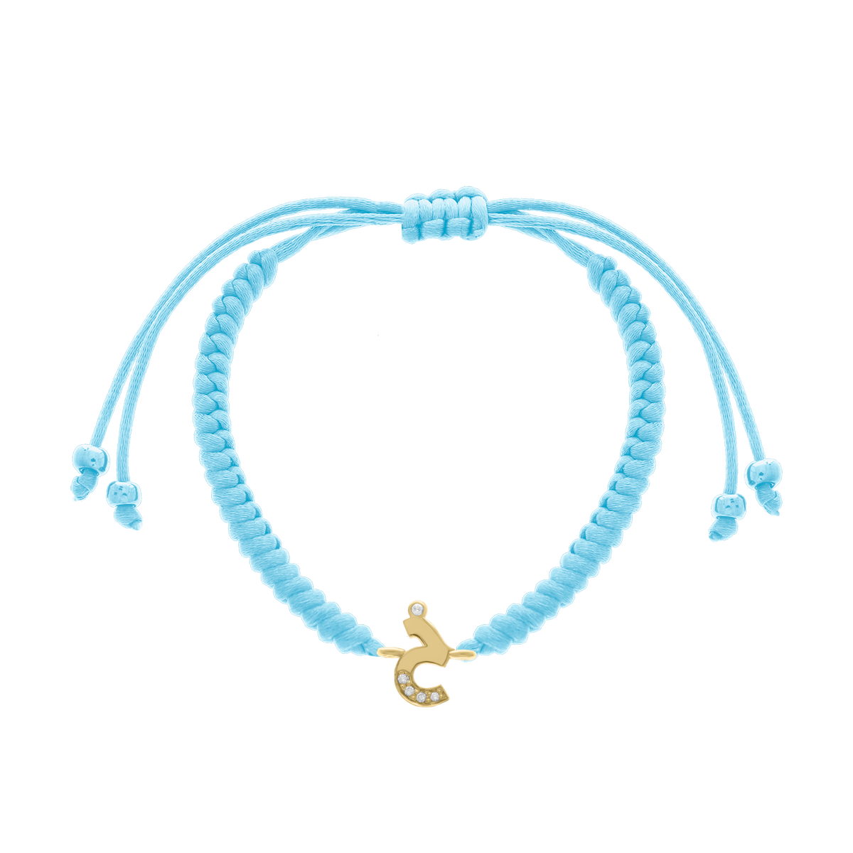 Arabic Initial Letter Diamond Bracelet