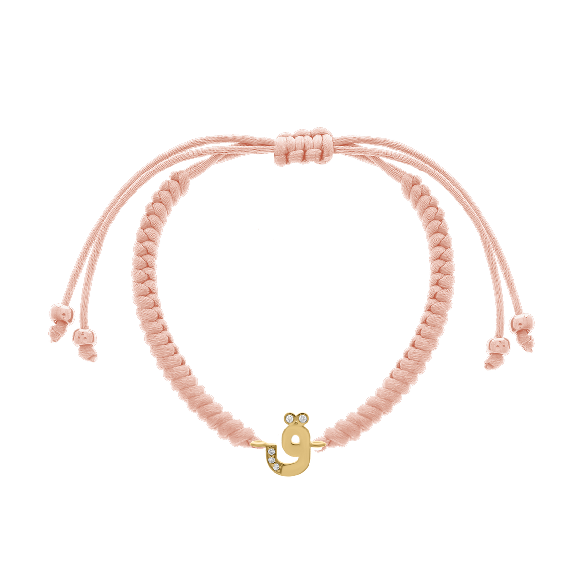 Arabic Initial Letter Diamond Bracelet
