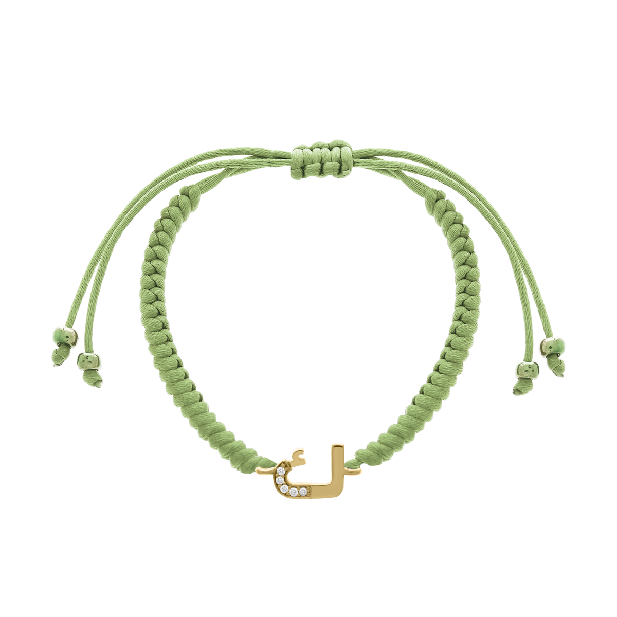 Arabic Initial Letter Diamond Bracelet