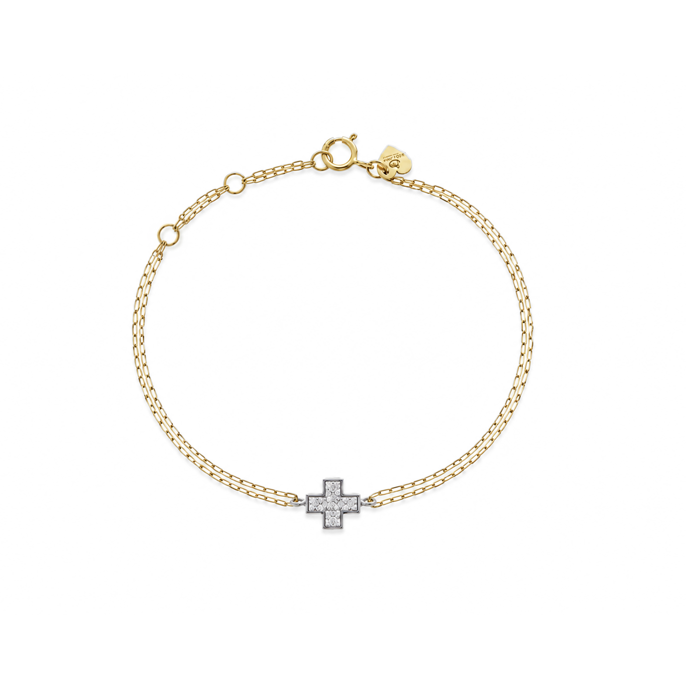 Diamond Cross Bracelet