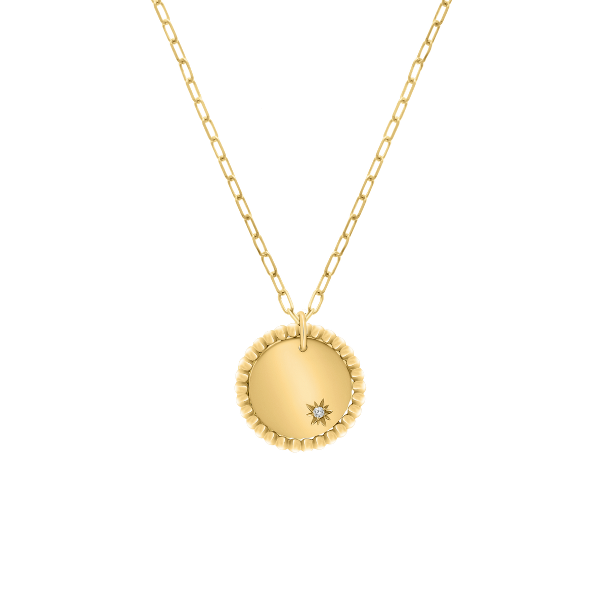 Stellar Coin Diamond Necklace