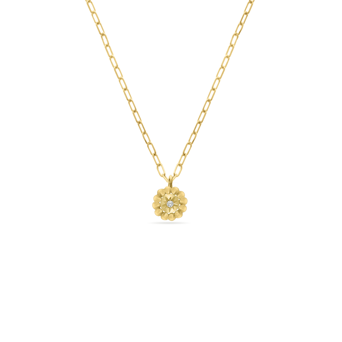 Mini Stellar Coin Diamond Necklace