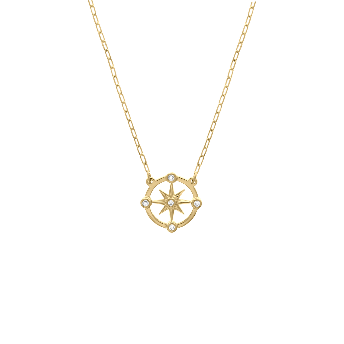 Compass Diamond Necklace