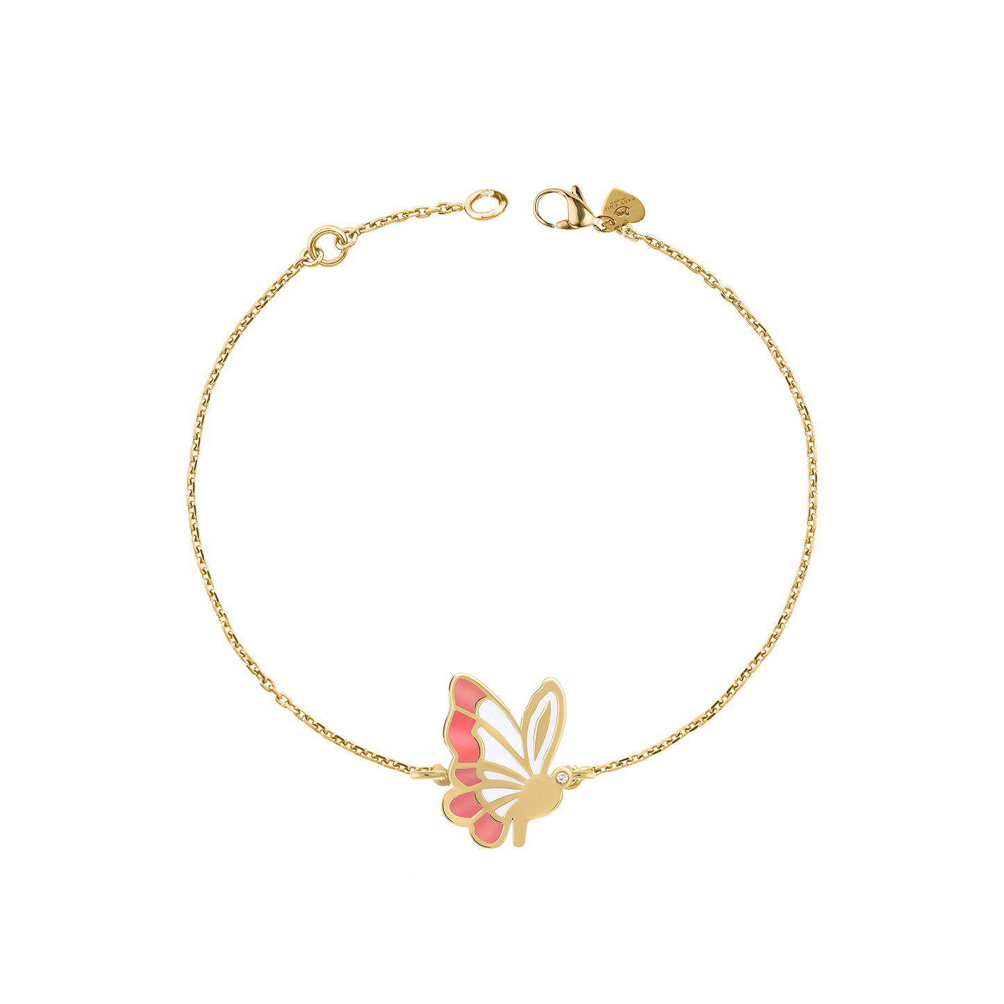 Hope Butterfly Diamond Chain Bracelet