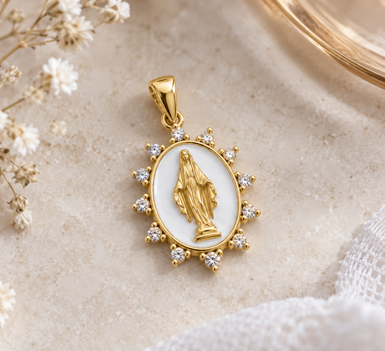 Hail Mary Diamond Pendant