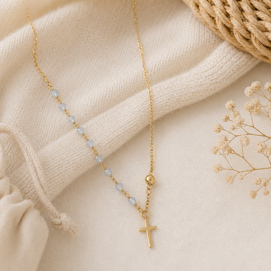Beaded Cross Necklace