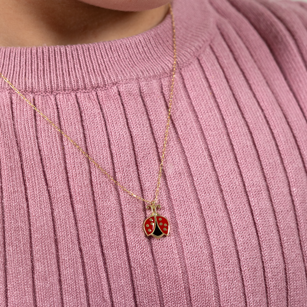 Little Ladybug Diamond Necklace