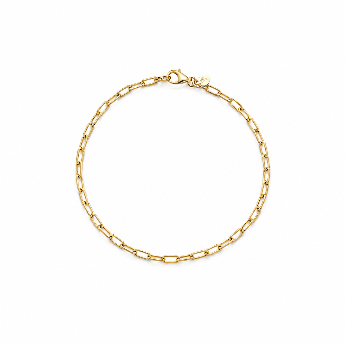Oval Link Charm Bracelet