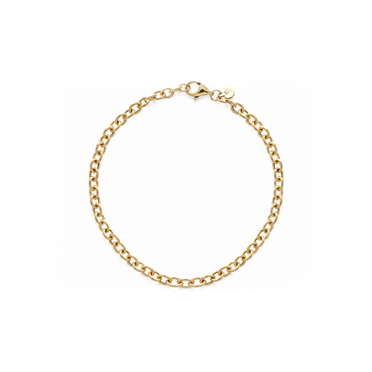 Round Link Charm Bracelet