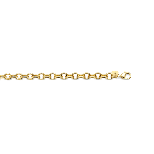 Round Link Charm Bracelet
