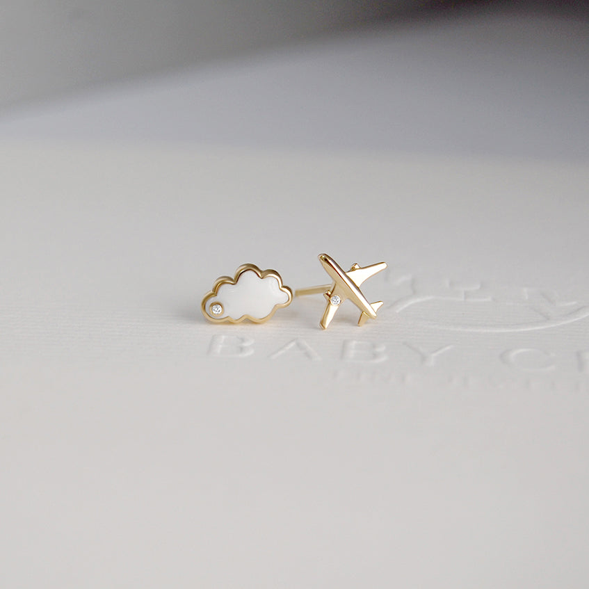 Cloud & Plane Earrings