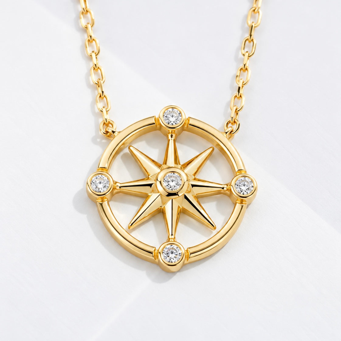 Compass Diamond Necklace