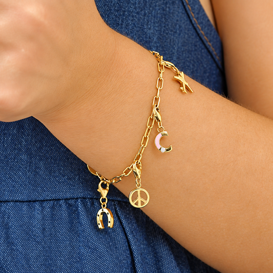 Initial Letter Diamond Charm