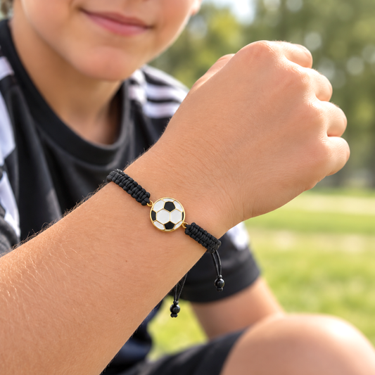 Football Enamel Bracelet