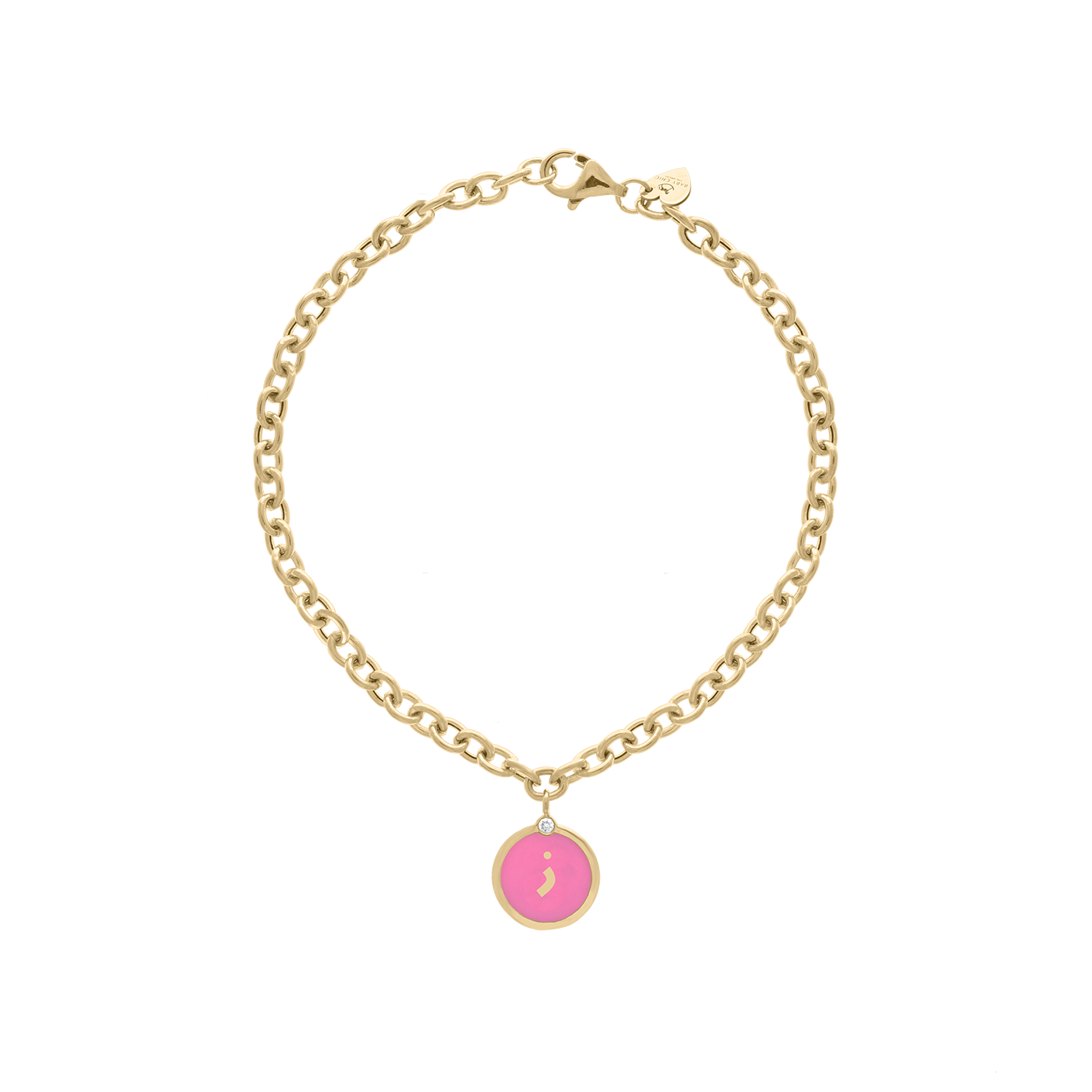 Arabic Initial Letter Coin Bracelet