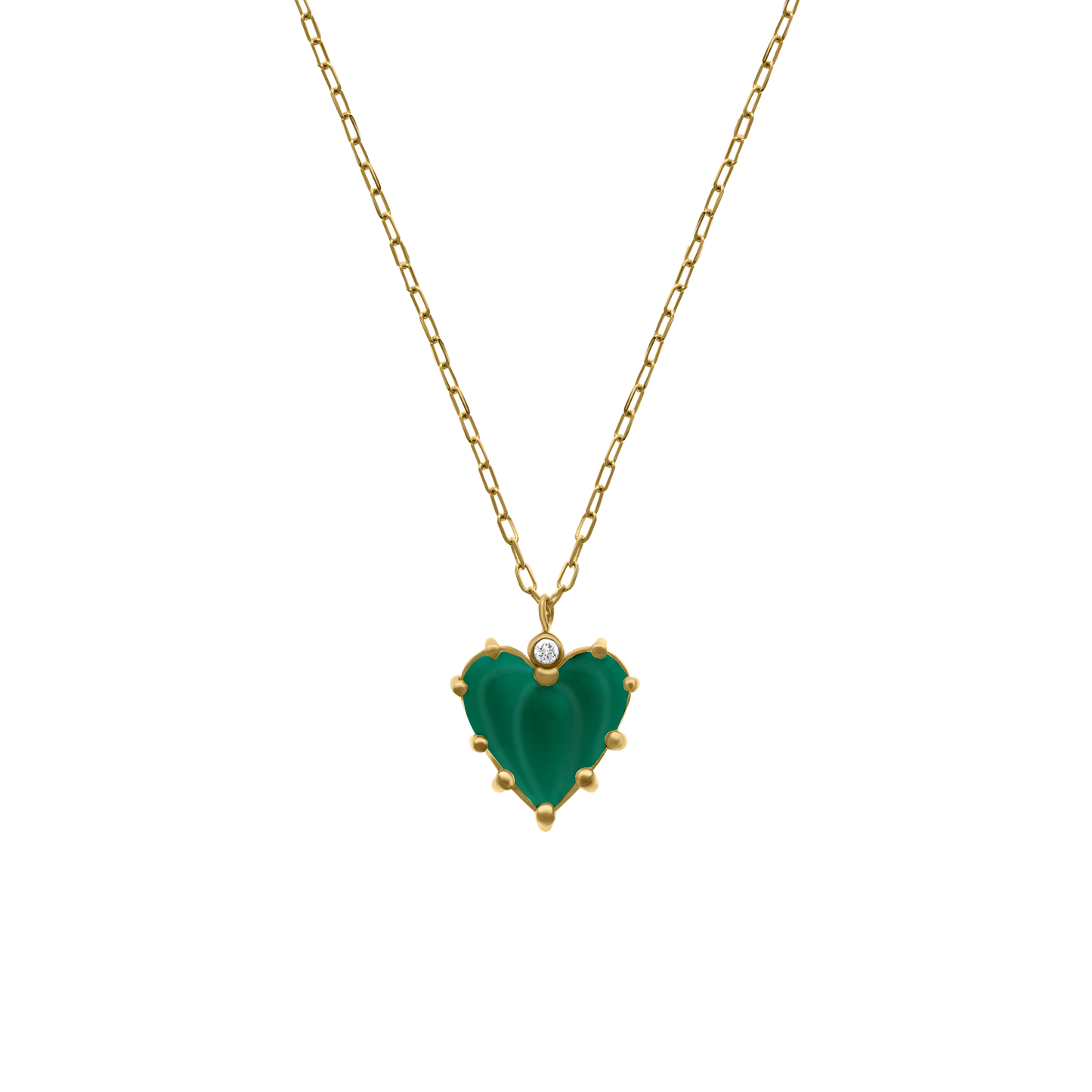 Glowing Heart Diamond Necklace