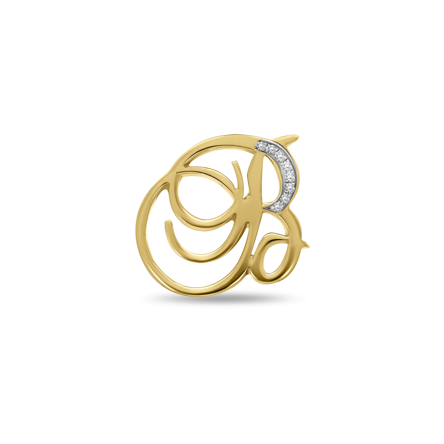 Letter Diamond Brooch | Pre-order