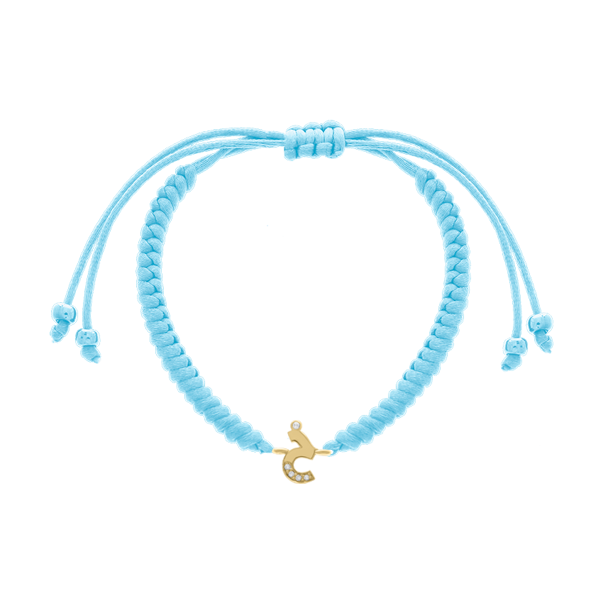 Arabic Initial Letter Diamond Bracelet