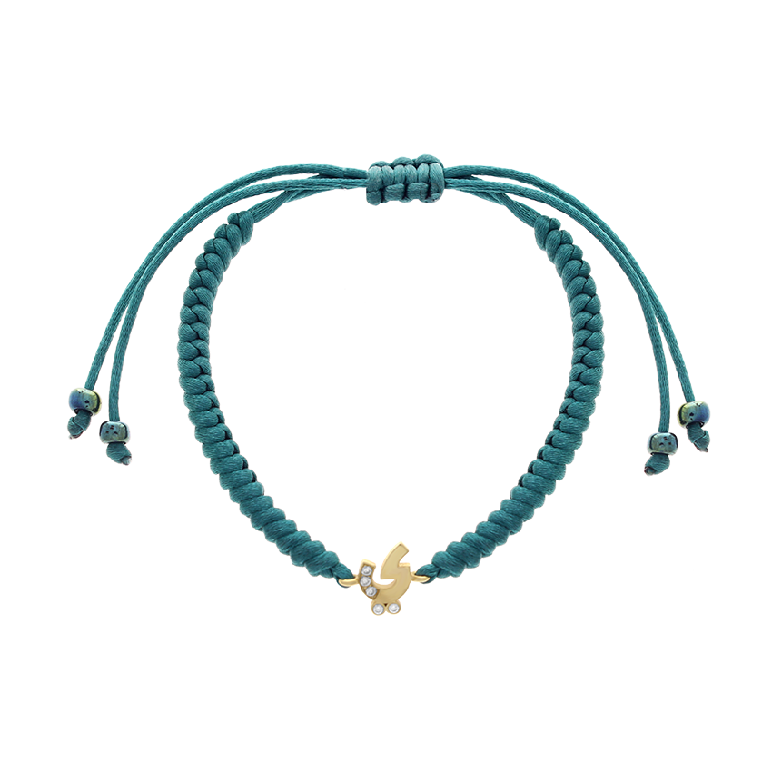 Arabic Initial Letter Diamond Bracelet