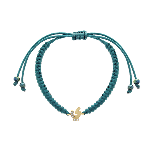 Arabic Initial Letter Diamond Bracelet