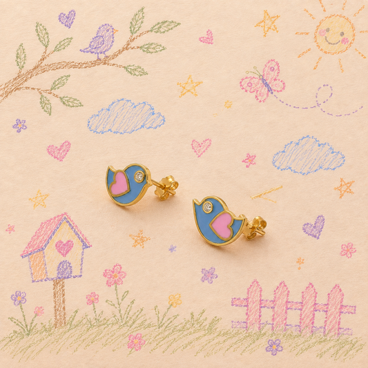 Birdy Diamond Earrings