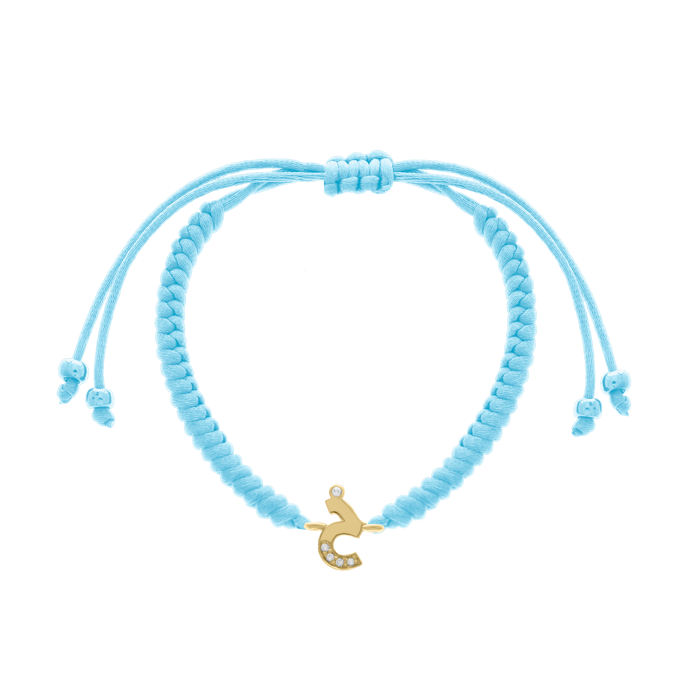 Arabic Initial Letter Diamond Bracelet
