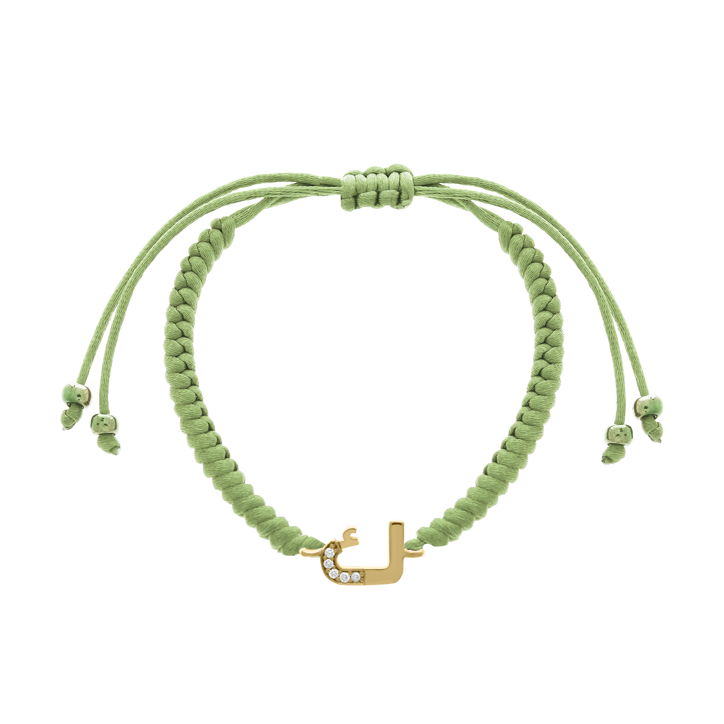 Arabic Initial Letter Diamond Bracelet