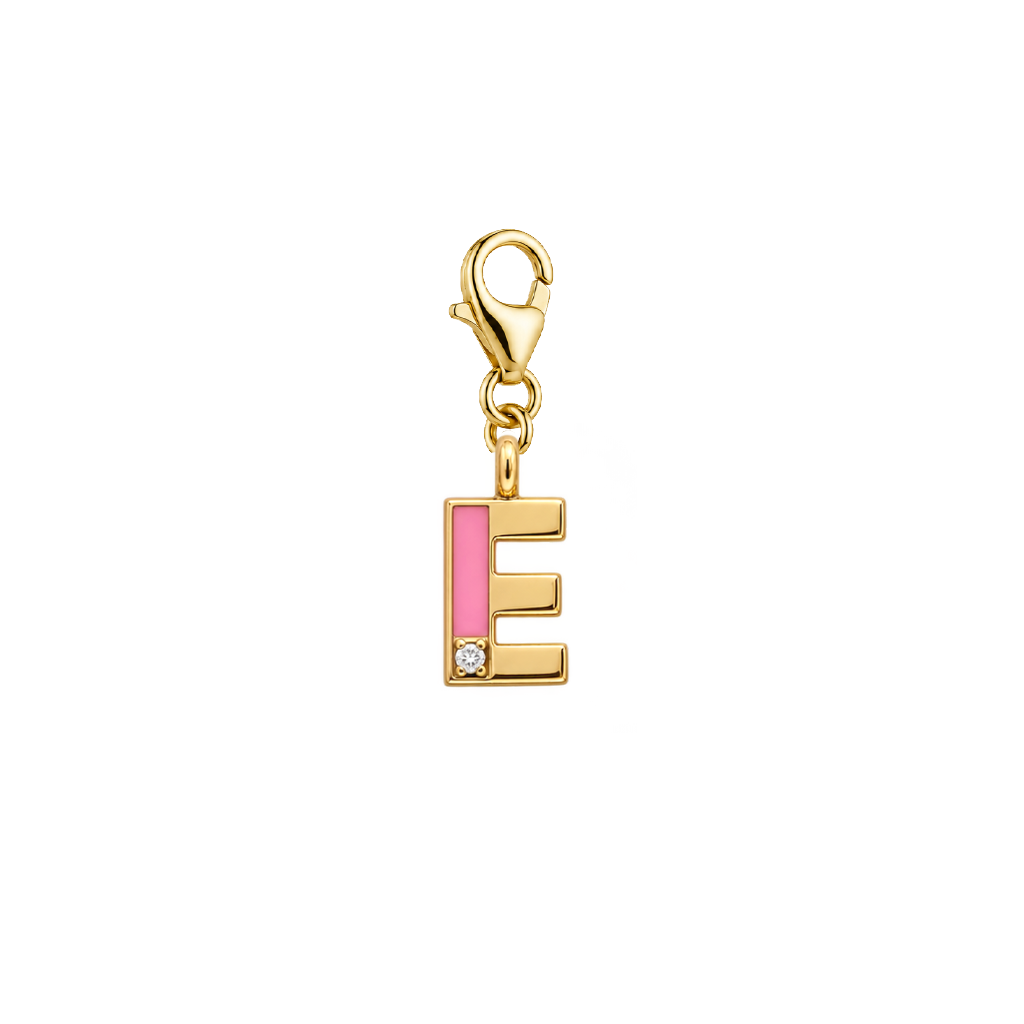 Initial Letter Diamond Charm