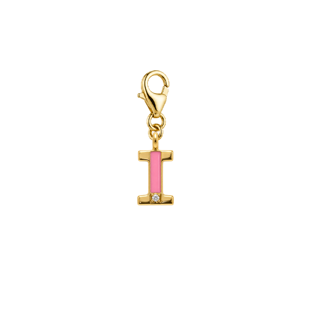 Initial Letter Diamond Charm