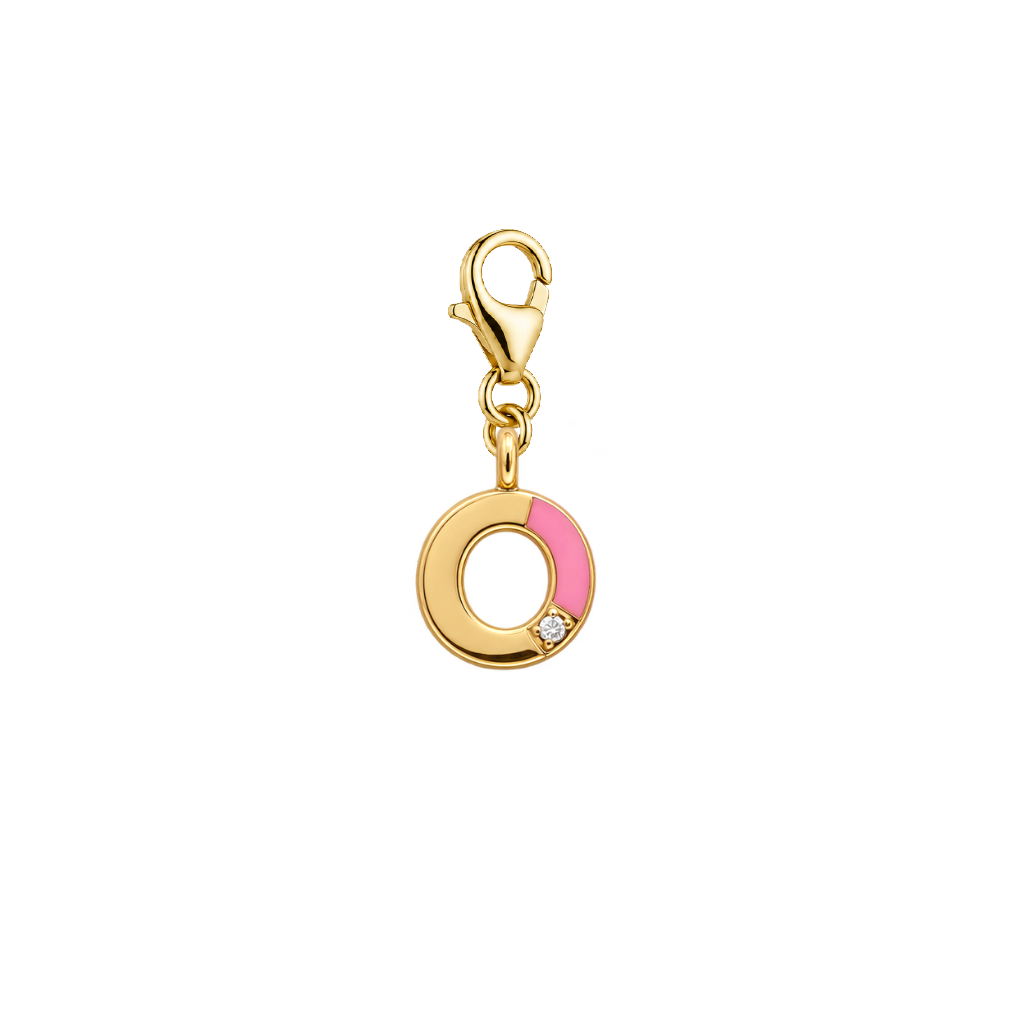 Initial Letter Diamond Charm