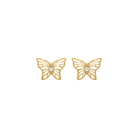 Mesh Butterfly Diamond Earrings