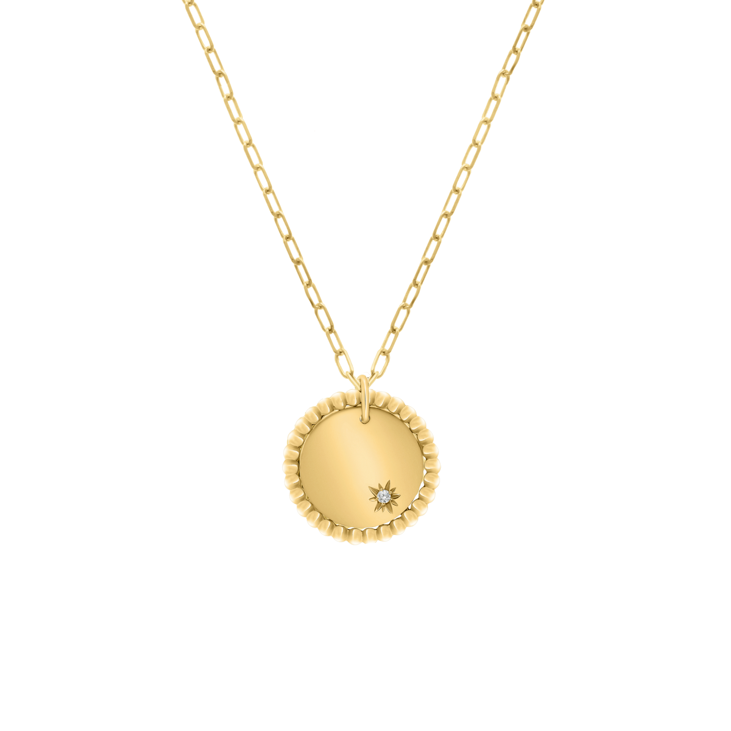 Stellar Coin Diamond Necklace