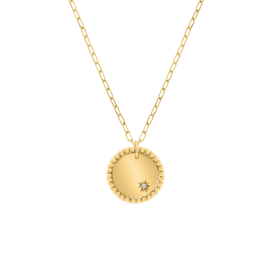 Stellar Coin Diamond Necklace