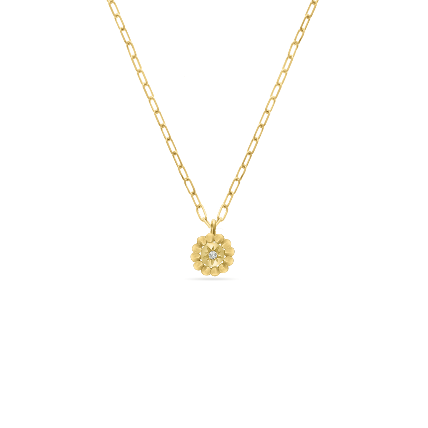 Mini Stellar Coin Diamond Necklace