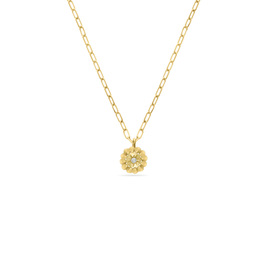 Mini Stellar Coin Diamond Necklace