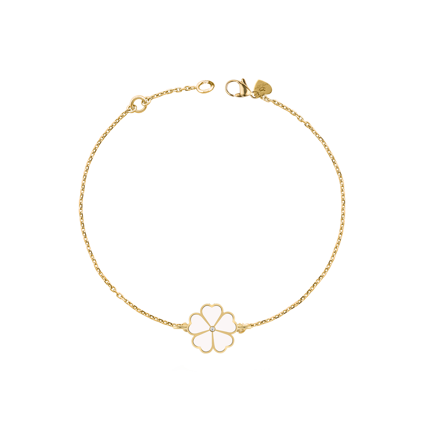 Lucky Clover Diamond Chain Bracelet