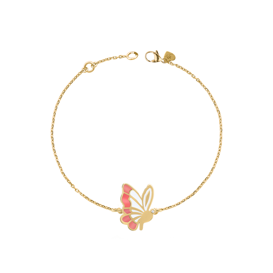 Hope Butterfly Diamond Chain Bracelet