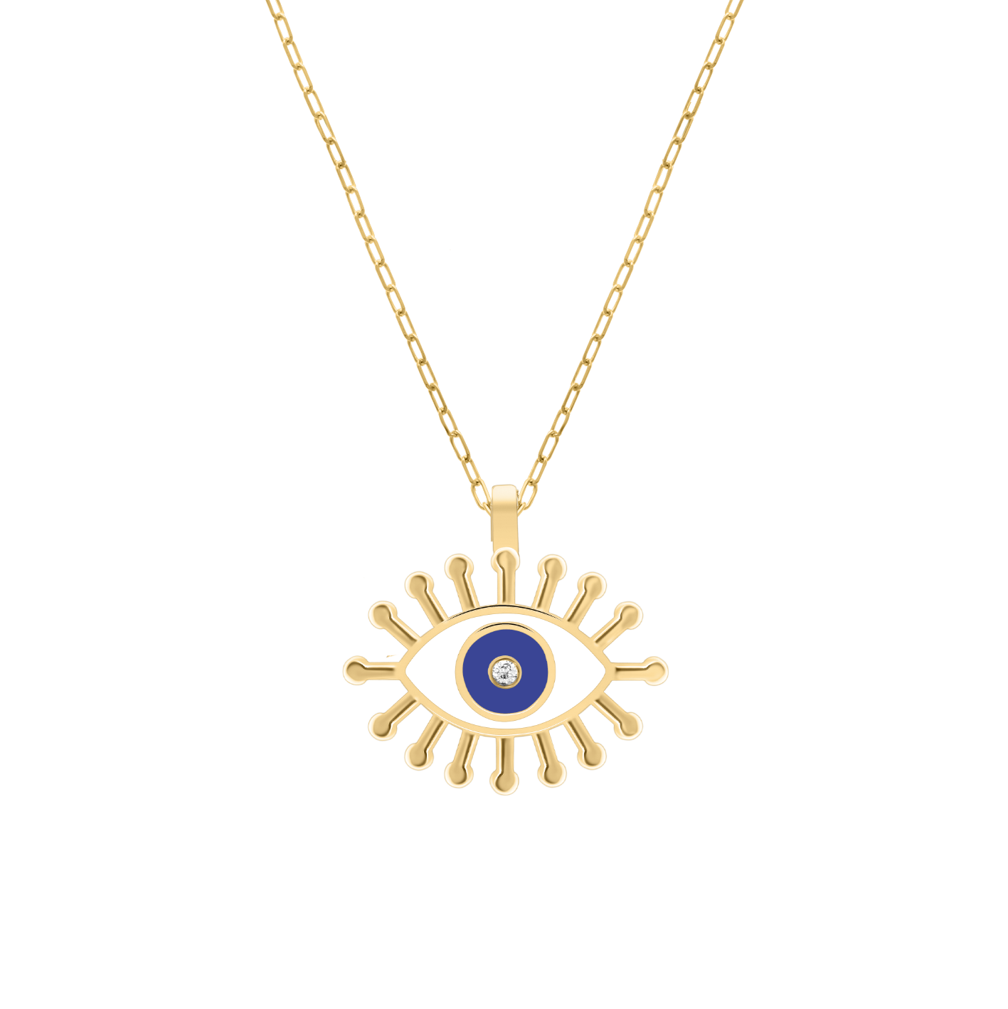 Radiant Eye Diamond Necklace