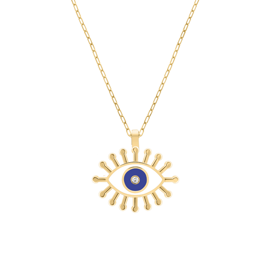 Radiant Eye Diamond Necklace