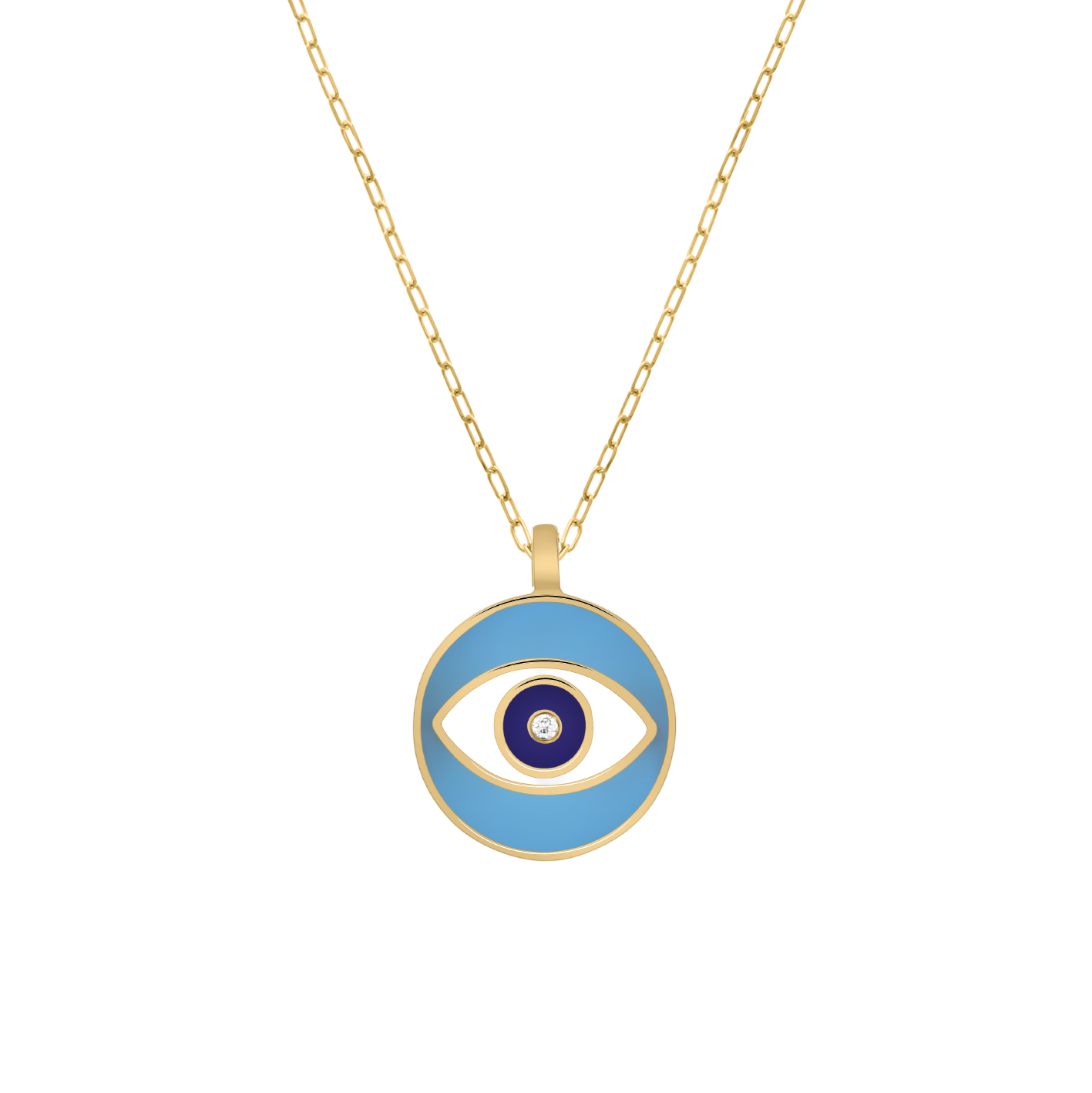 Blue Nazar Diamond Necklace