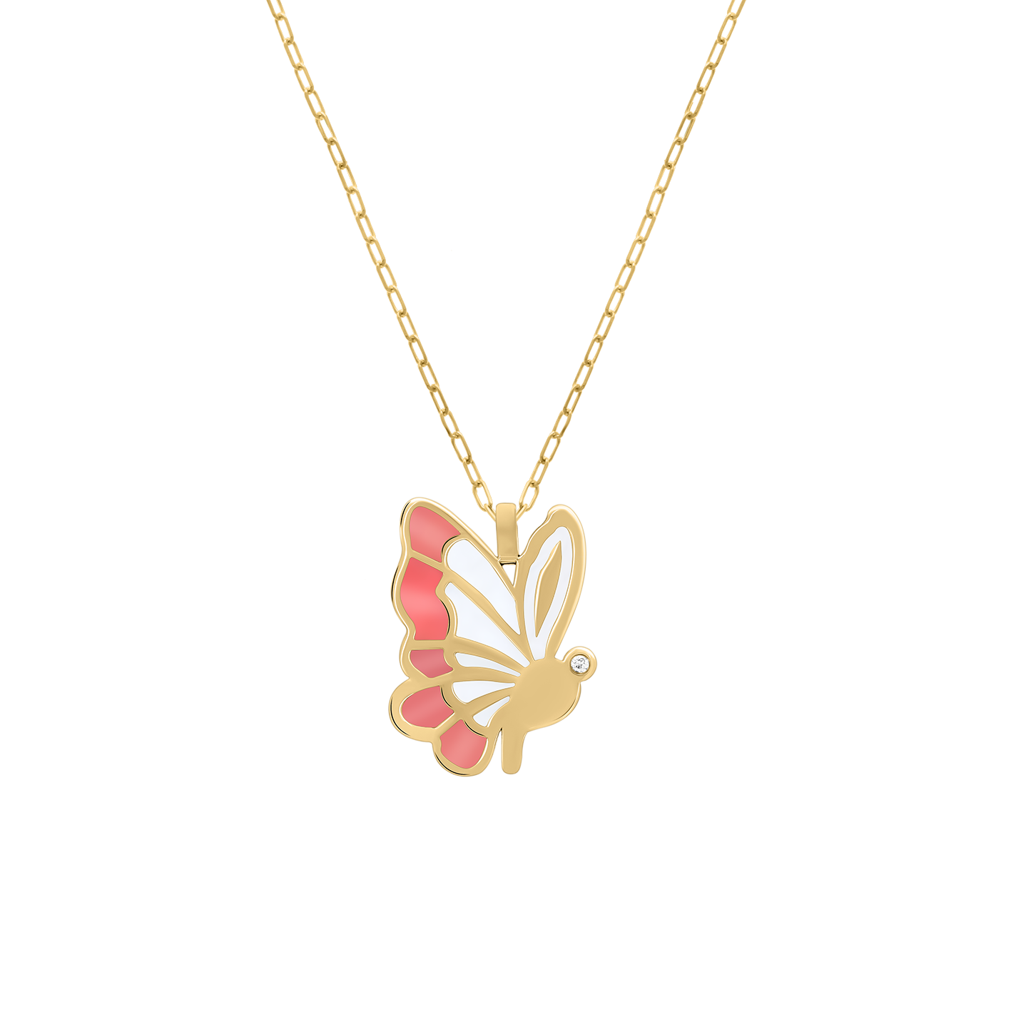 Hope Butterfly Diamond Necklace