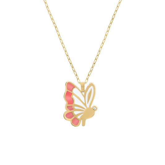 Hope Butterfly Diamond Necklace