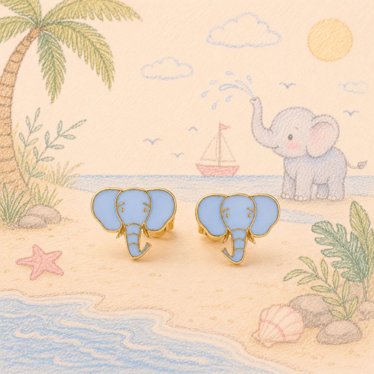 Elephy Stud Earrings