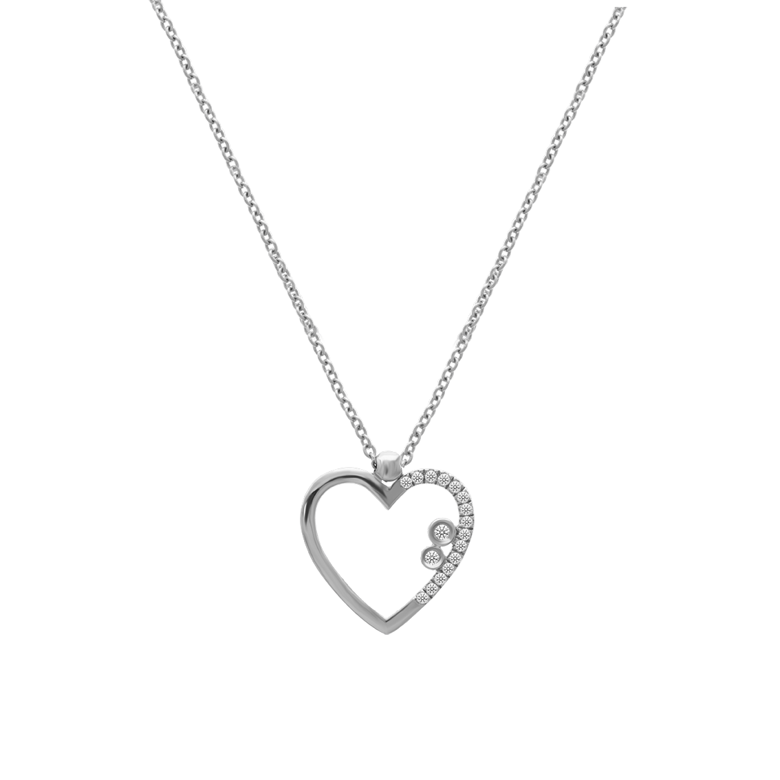 Heart Nest Diamond Necklace