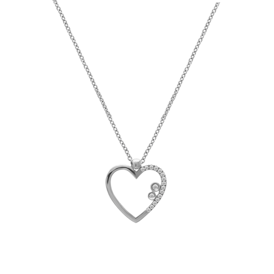 Heart Nest Diamond Necklace