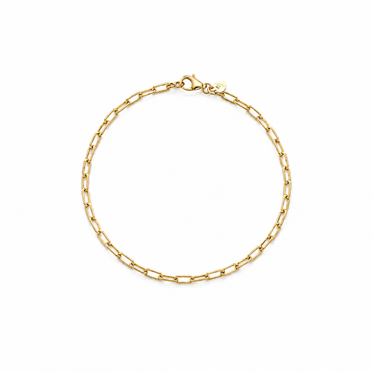 Oval Link Charm Bracelet