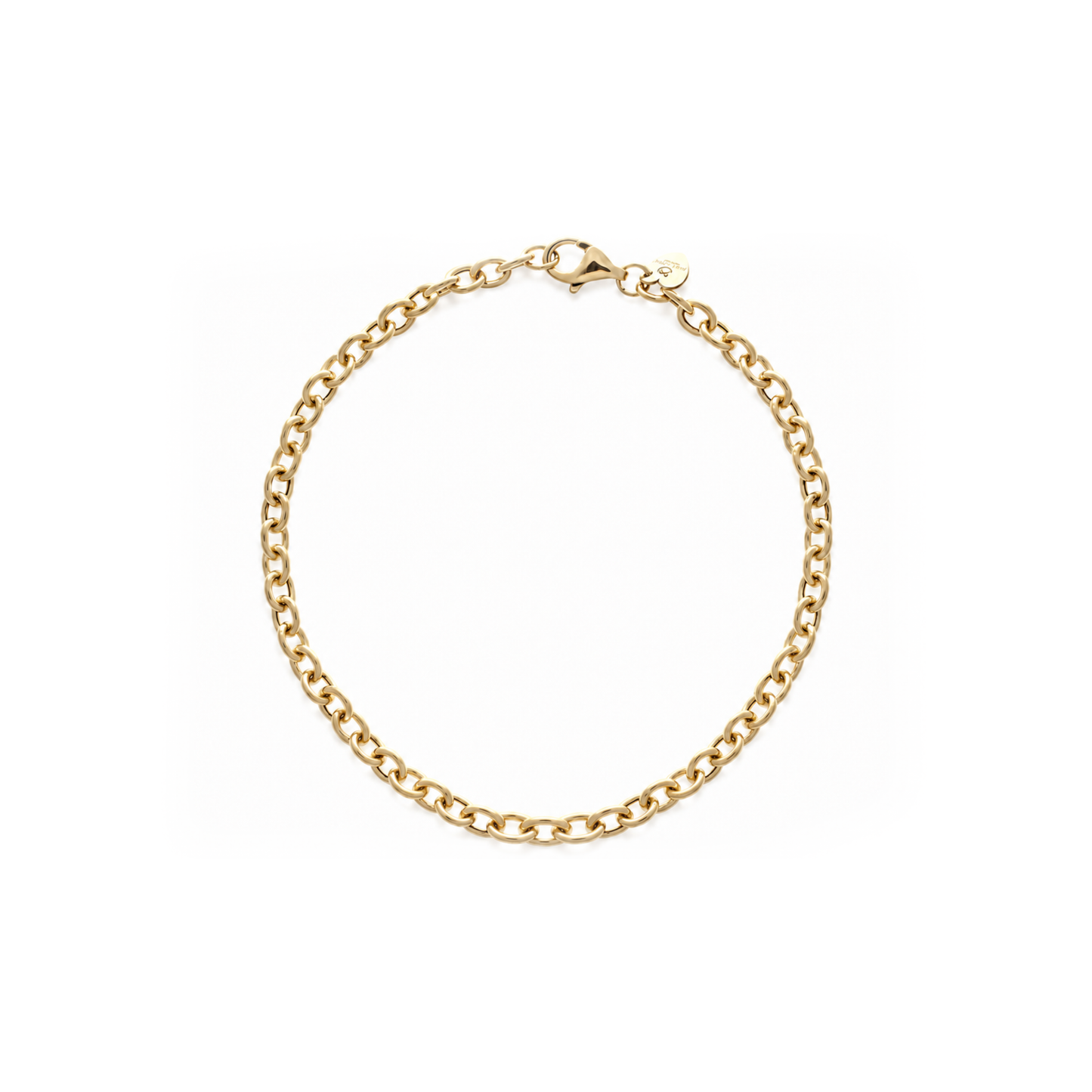 Round Link Charm Bracelet