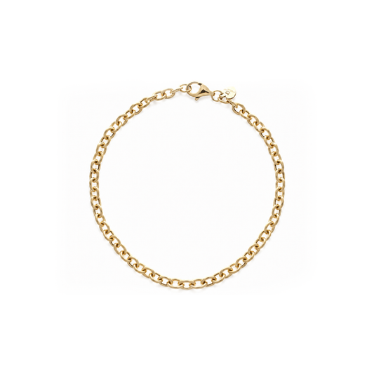 Round Link Charm Bracelet