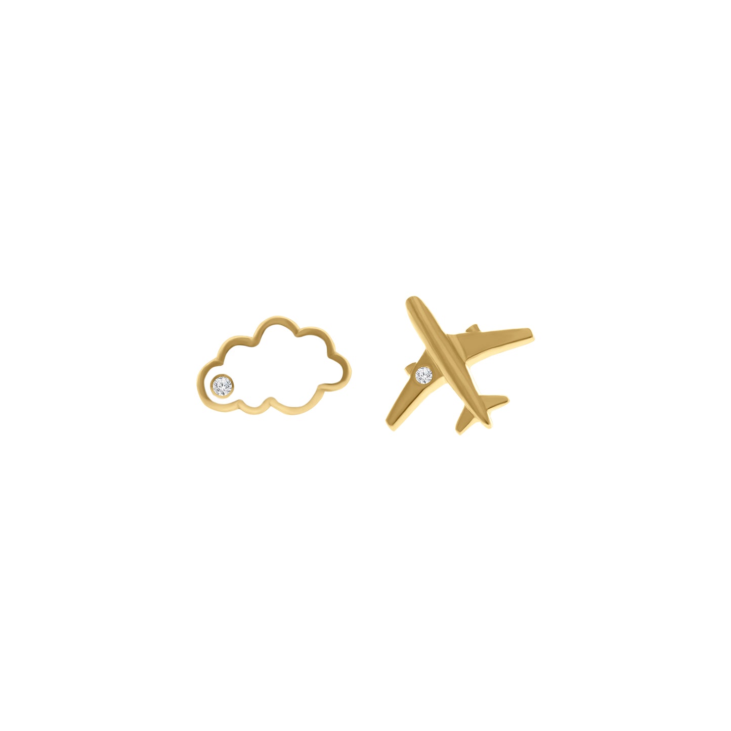 Cloud & Plane Earrings